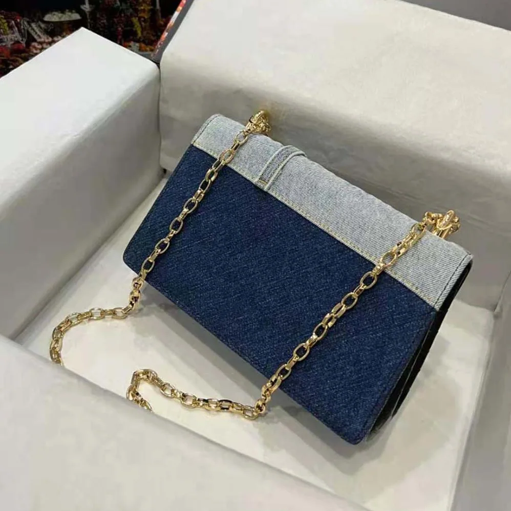 Dolce Gabbana D&G DG Girls Bag in Patchwork Denim and Plain Calfskin for Women Dolce Gabbana D&G DG Girls Bag in Patchwork Denim and Plain Calfskin for Women