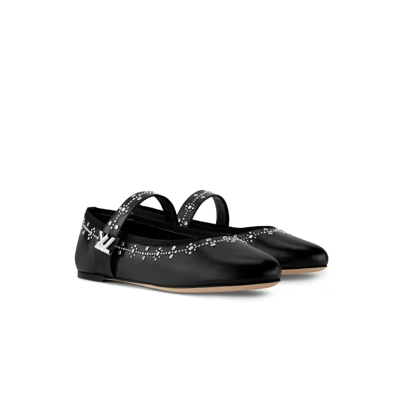 Louis Vuitton Romy Flat Ballerina Black 1AIBWJ Louis Vuitton Romy Flat Ballerina Black 1AIBWJ
