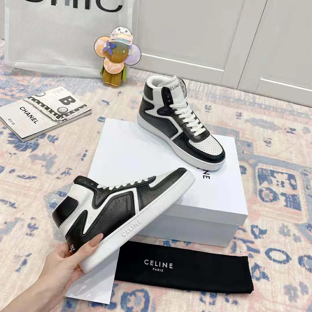 Celine Z Trainer CT-01 High Top Sneaker in Calfskin for Women in Black