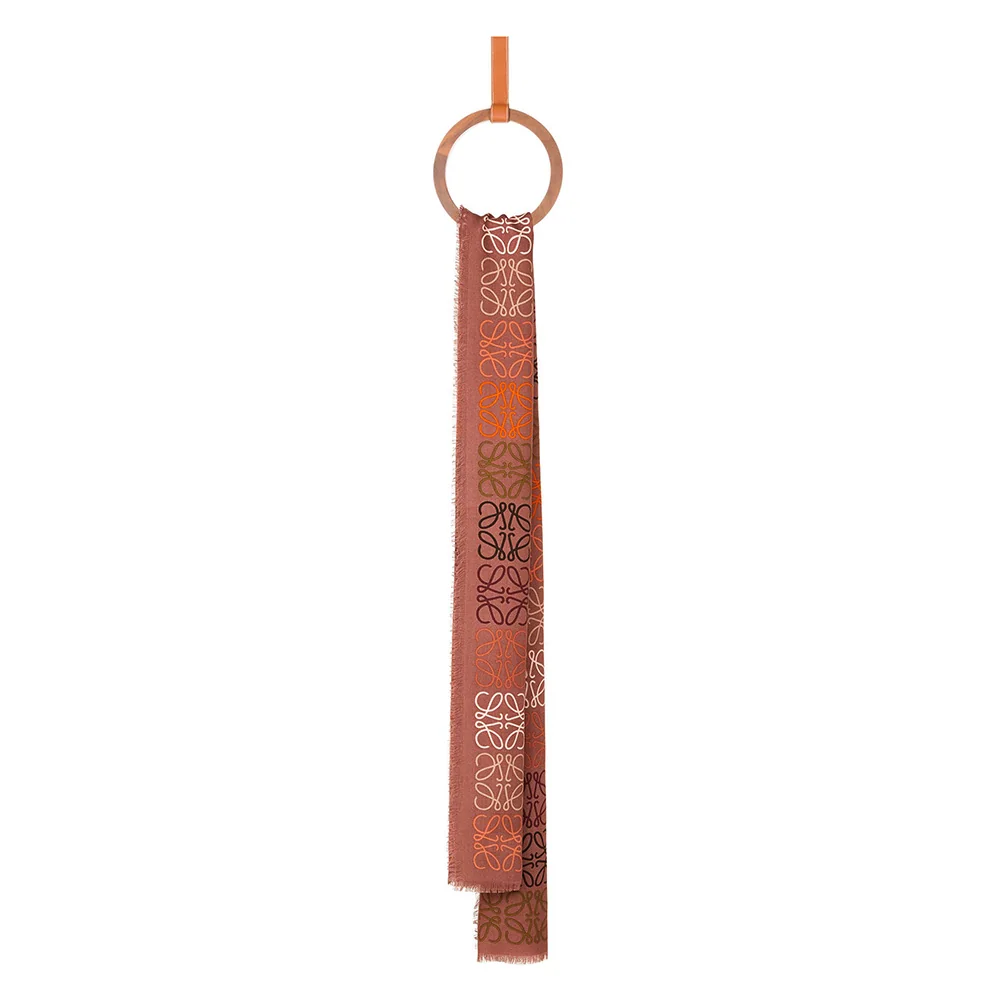 Loewe Anagram Lines Scarf in Wool and Cashmere for Women Loewe Anagram Lines Scarf in Wool and Cashmere for Women