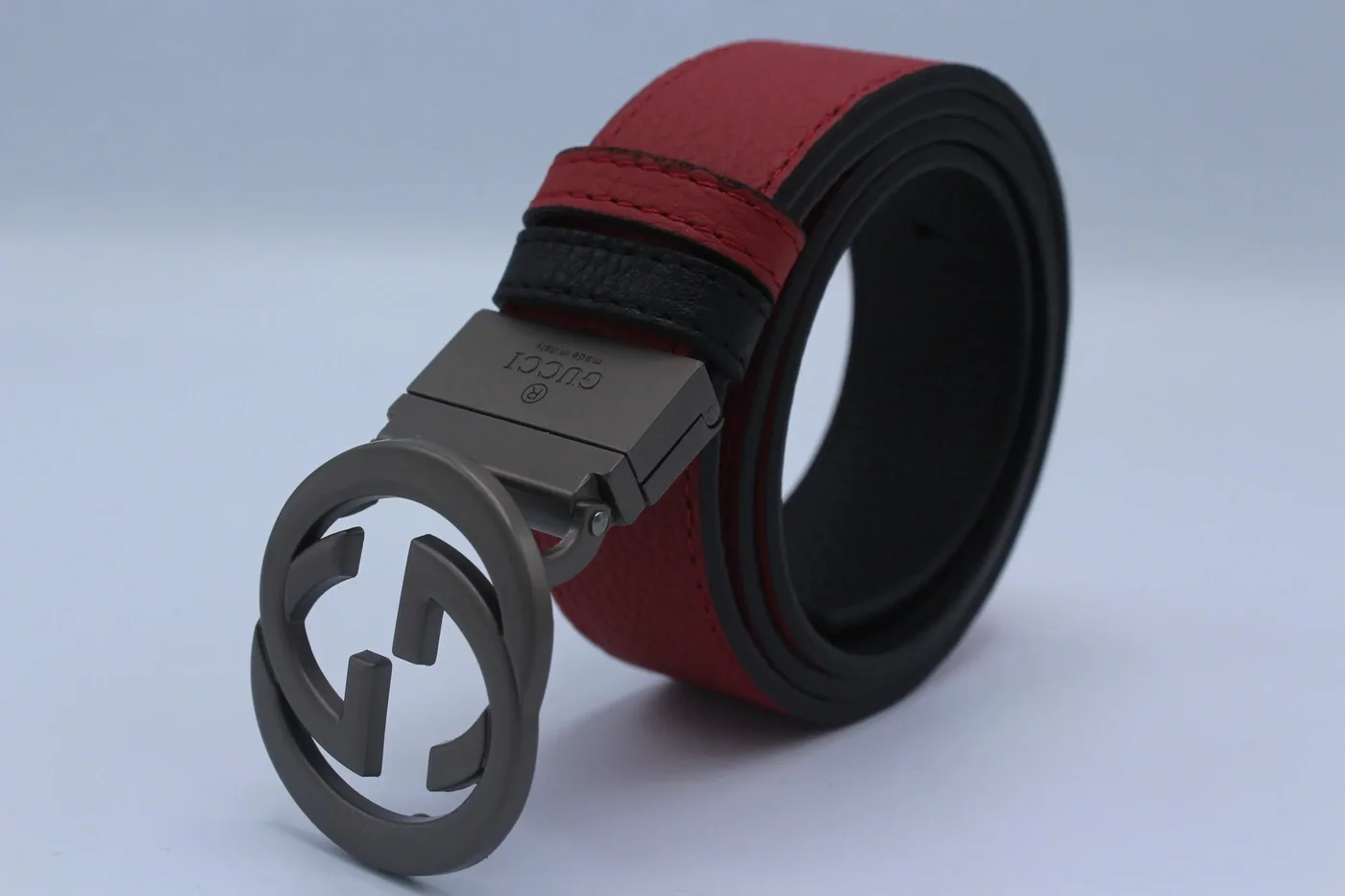 Reversible GG Buckle Leather Belt