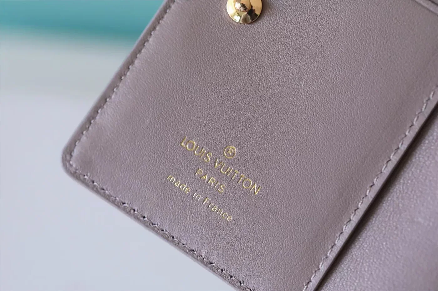 Louis Vuitton Lou Wallet / Monogram Embossed Light Brown Gold Hardware Louis Vuitton Lou Wallet / Monogram Embossed Light Brown Gold Hardware