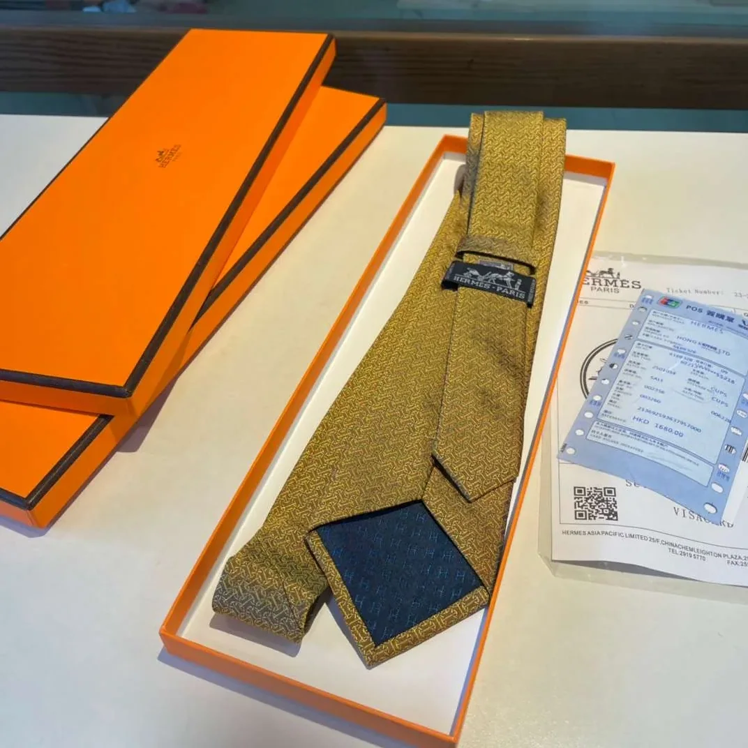 Hermes Tie Larguez Les Amarres Twillbi Yellow Hermes Tie Larguez Les Amarres Twillbi Yellow