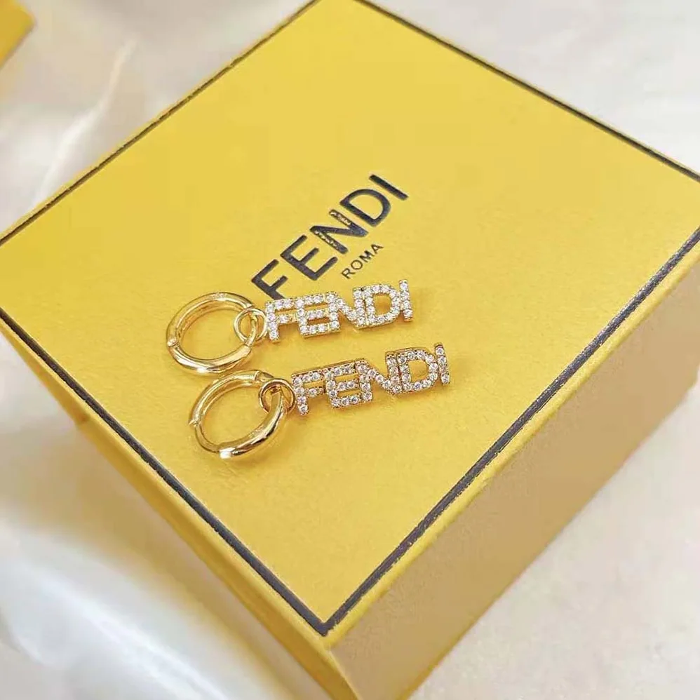 Fendi Signature Gold for Women in Colored Earrings Fendi Signature Gold for Women in Colored Earrings