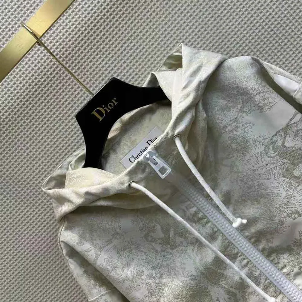 Dior D-Way windbreaker Gold for Women in Tone Technical Taffeta Jacquard
