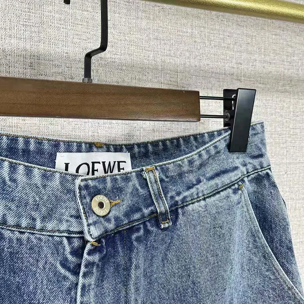 Loewe Anagram Cropped Jeans in Denim for Men