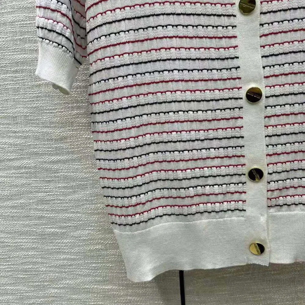 Miu Miu Cotton Sweater with Knit Logo Patch for Women