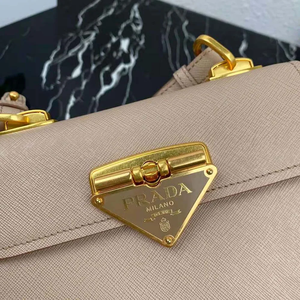 Prada Saffiano Leather Prada Symbole Bag for Women in Pink