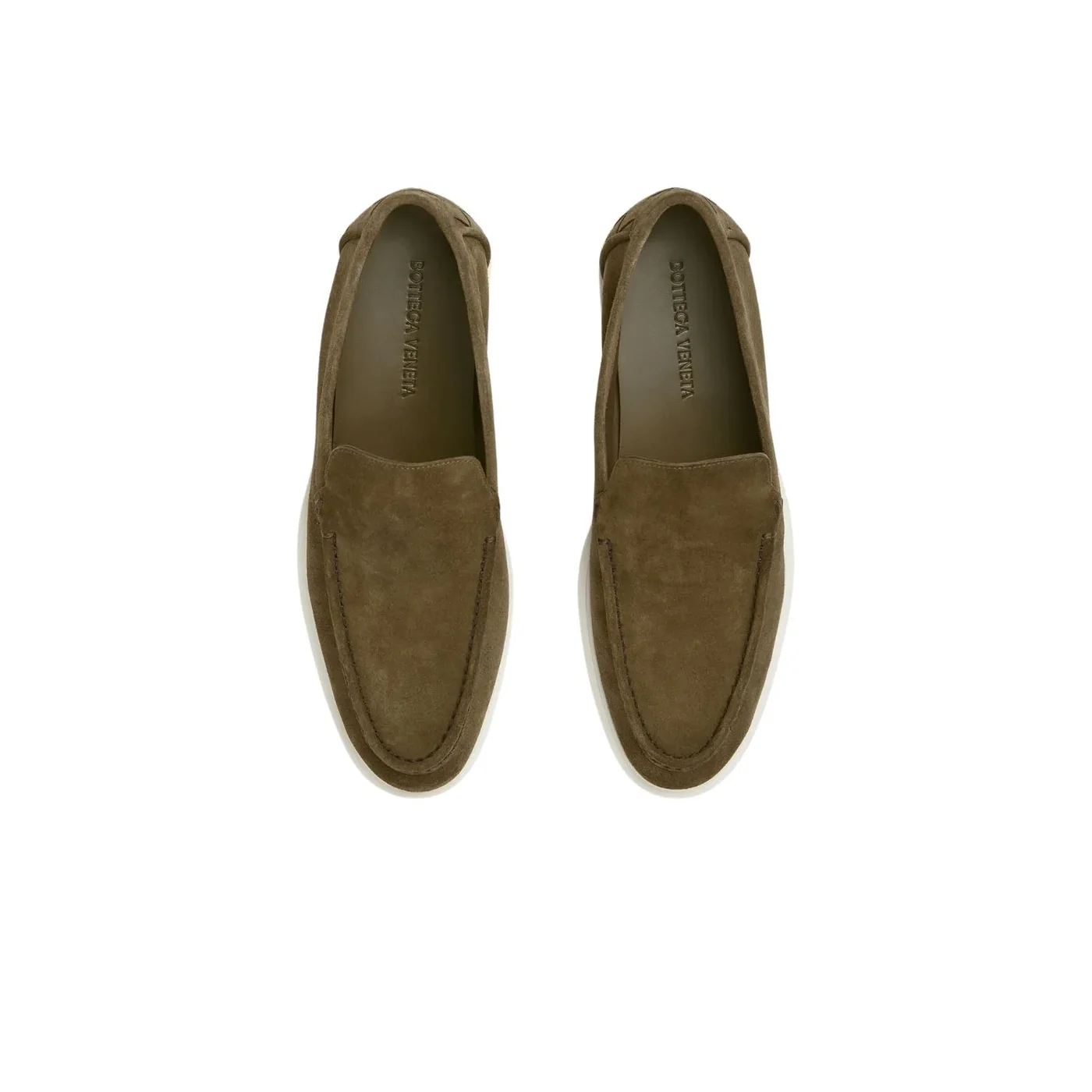 Bottega Veneta Astaire Suede Loafer Mustard