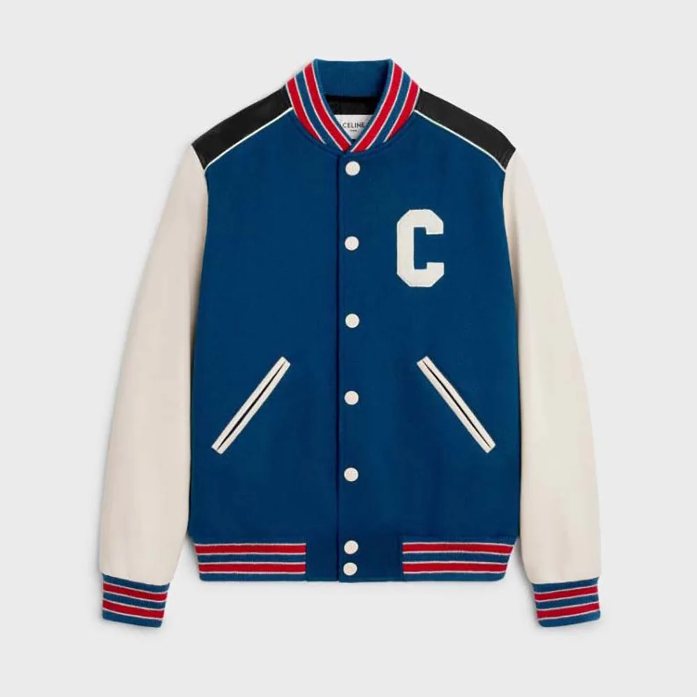 Celine Classic Teddy Jacket in Textured Wool for Men Celine Classic Teddy Jacket in Textured Wool for Men