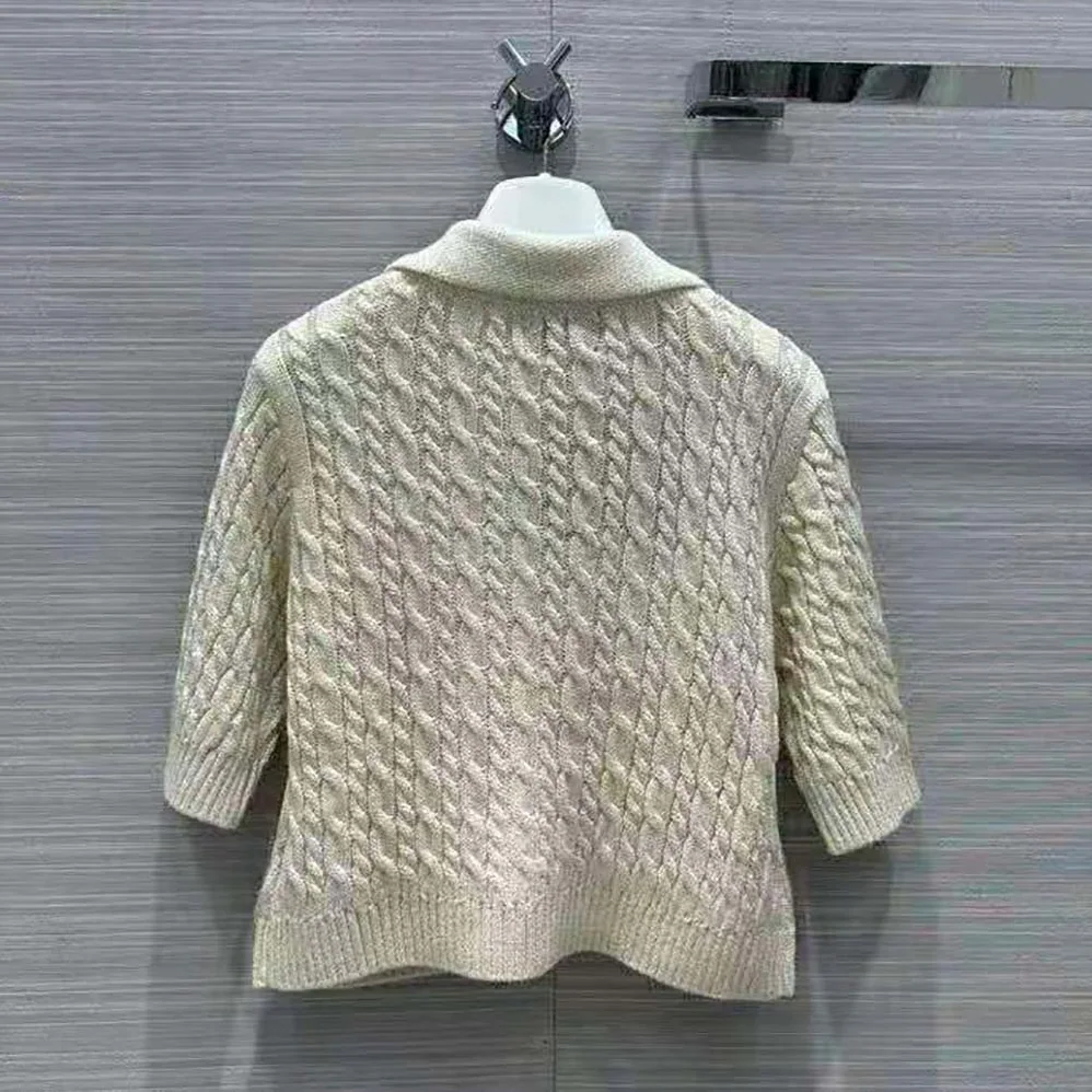 Prada Cable for Women in Knit Cotton Sweater