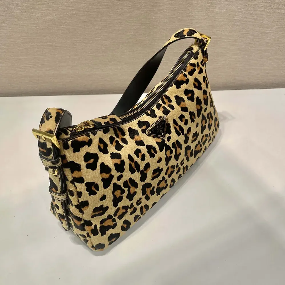 Prada Aimèe Medium Printed Leather Shoulder Bag for Women