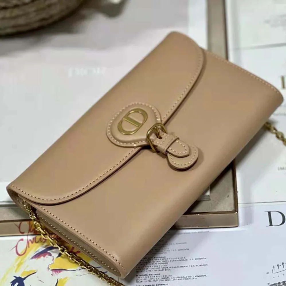Dior Bobby East-West Pouch with Chain Caramel Beige Smooth Calfskin for Women Dior Bobby East-West Pouch with Chain Caramel Beige Smooth Calfskin for Women