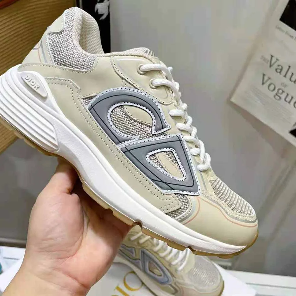 Dior B30 Sneaker Cream Mesh and Technical Fabric for Men Dior B30 Sneaker Cream Mesh and Technical Fabric for Men