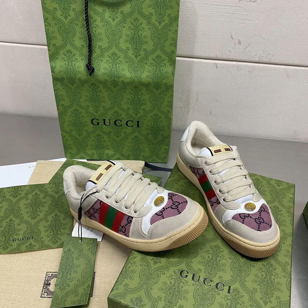 Gucci Screener GG Sneaker Cream Gucci Screener GG Sneaker Cream