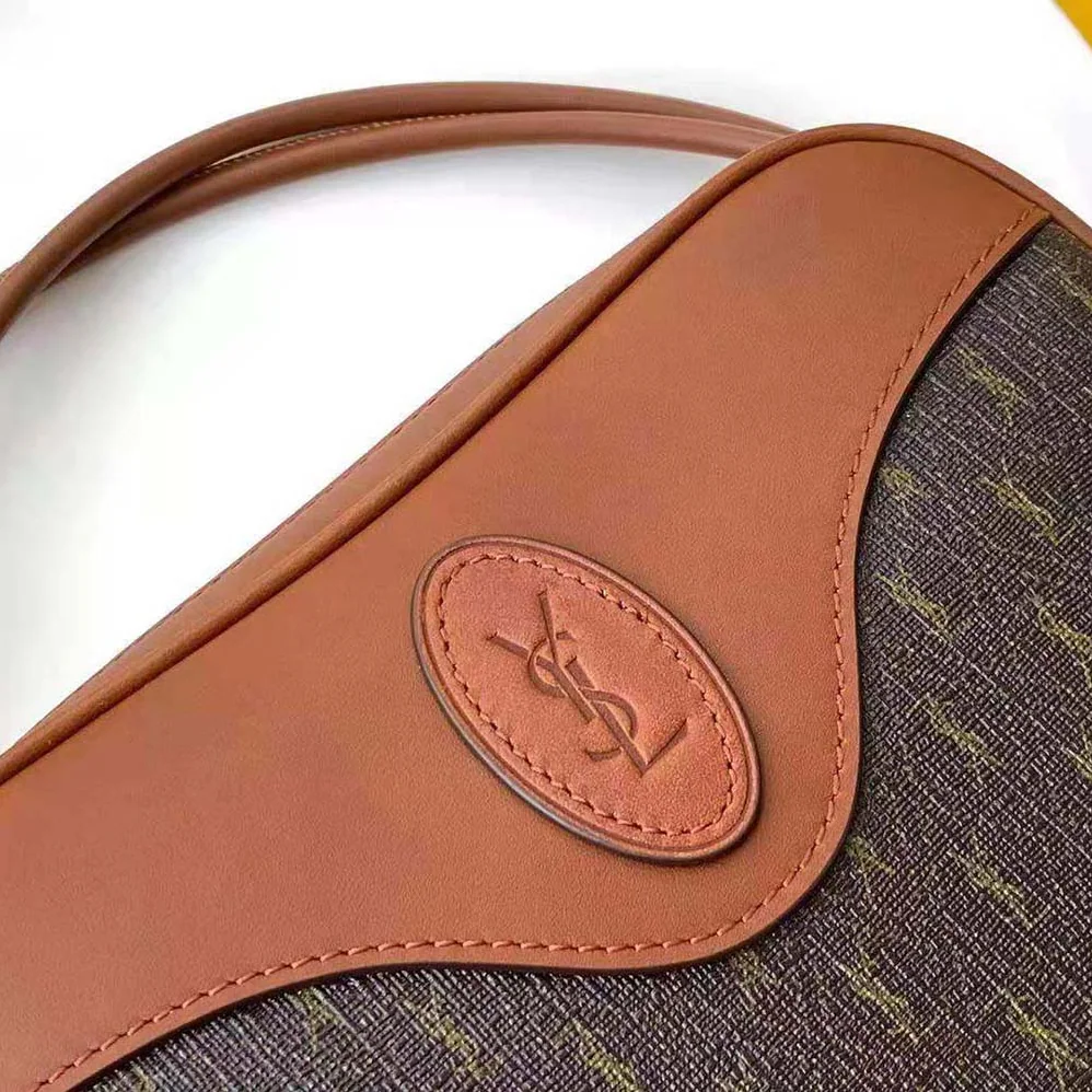 Saint Laurent YSL Le Monogramme Coeur Bag in Canvas and Smooth Leather for Women