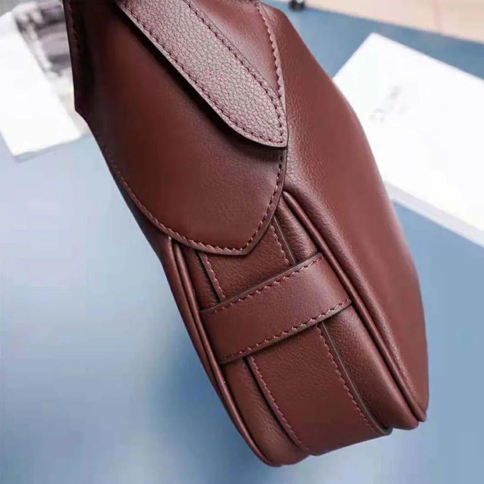 Celine Medium Romy in Supple Calfskin for Women in Maroon