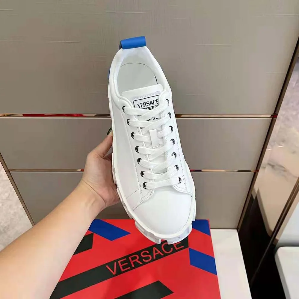 Versace Greca Labyrinth Sneakers for Unisex in Blue Versace Greca Labyrinth Sneakers for Unisex in Blue
