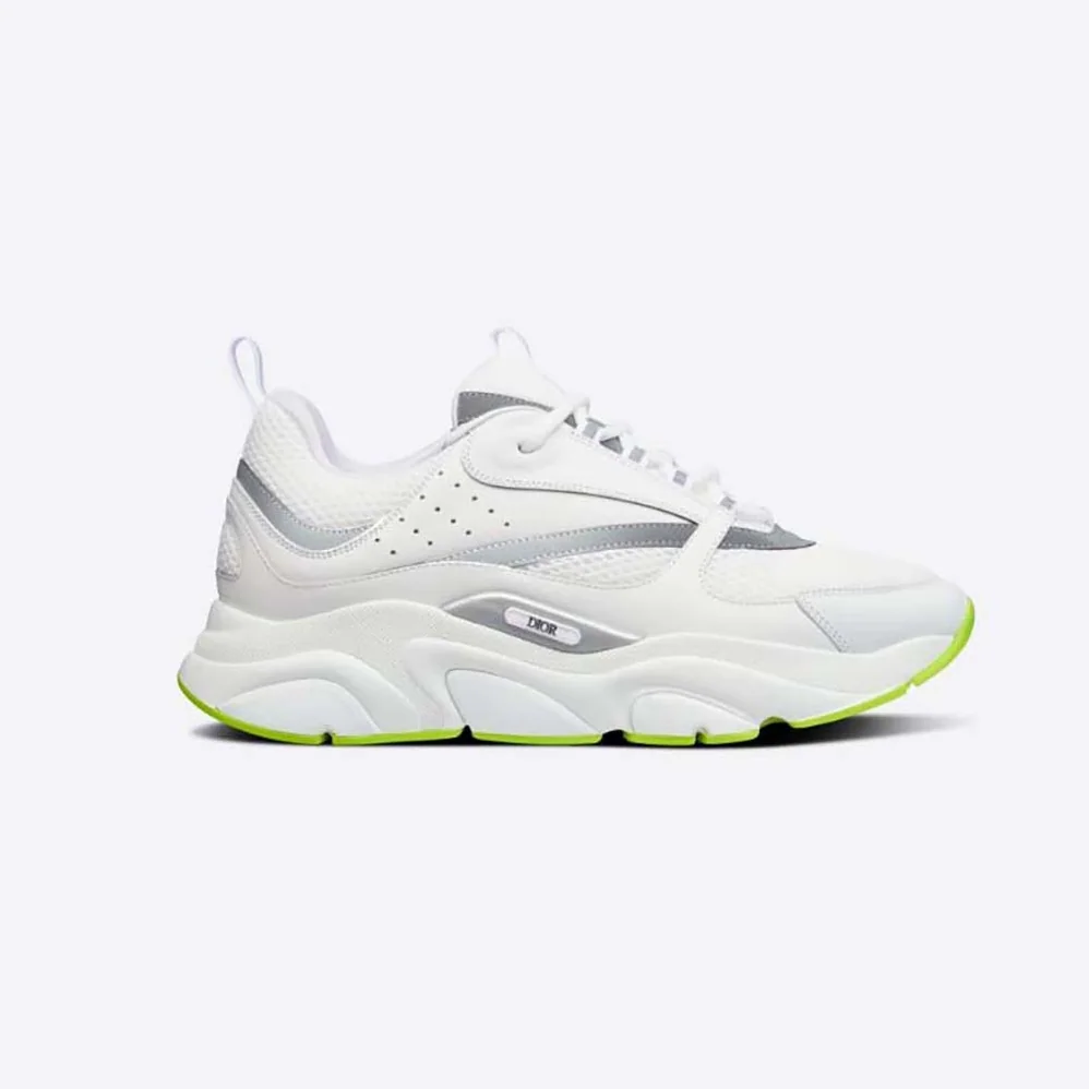 Dior B22 Sneaker White Technical Mesh and Smooth Calfskin for Men