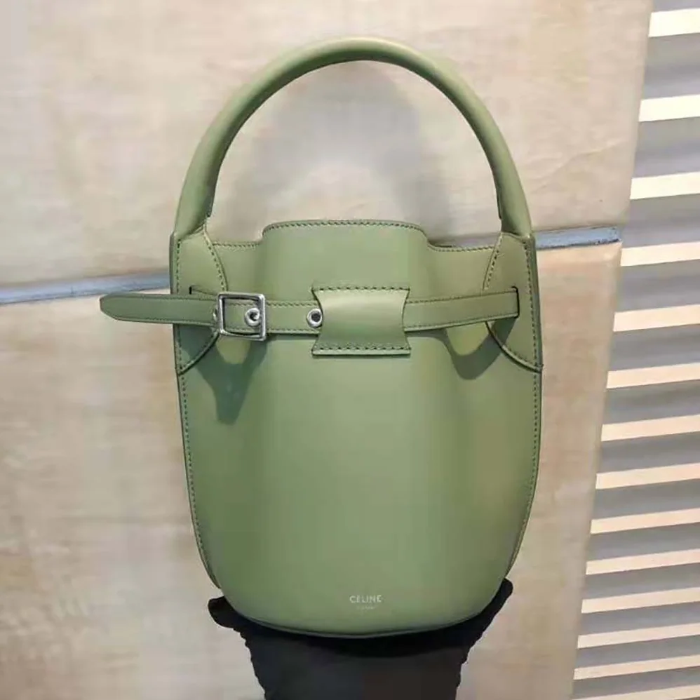 Celine Big Bag Nano Bucket in Smooth Calfskin for Women in Lime