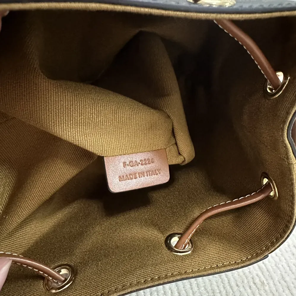 Celine Micro Sailor in Triomphe Canvas and Calfskin for Women in Brown