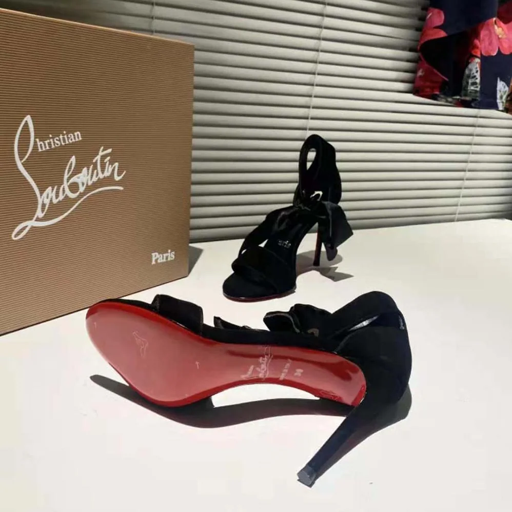 Christian Louboutin Torrida 100 mm Heel Height for Women in Black Christian Louboutin Torrida 100 mm Heel Height for Women in Black