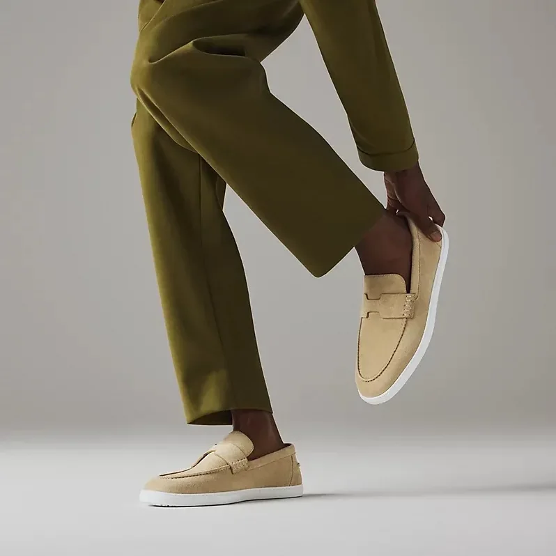 Hermes Job Loafers Beige