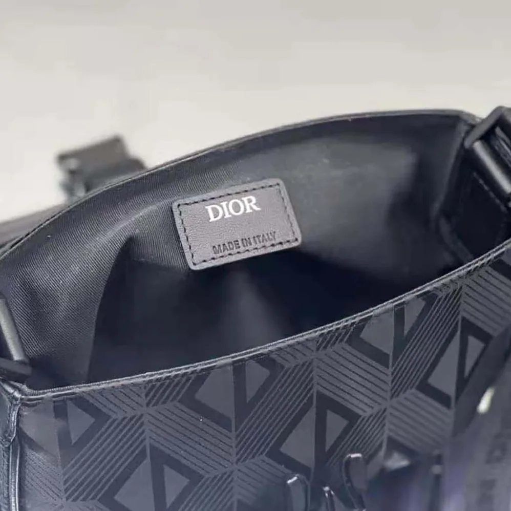 Dior Explorer Pouch with Strap Black CD Diamond Mirage Ski Capsule Nylon for Men