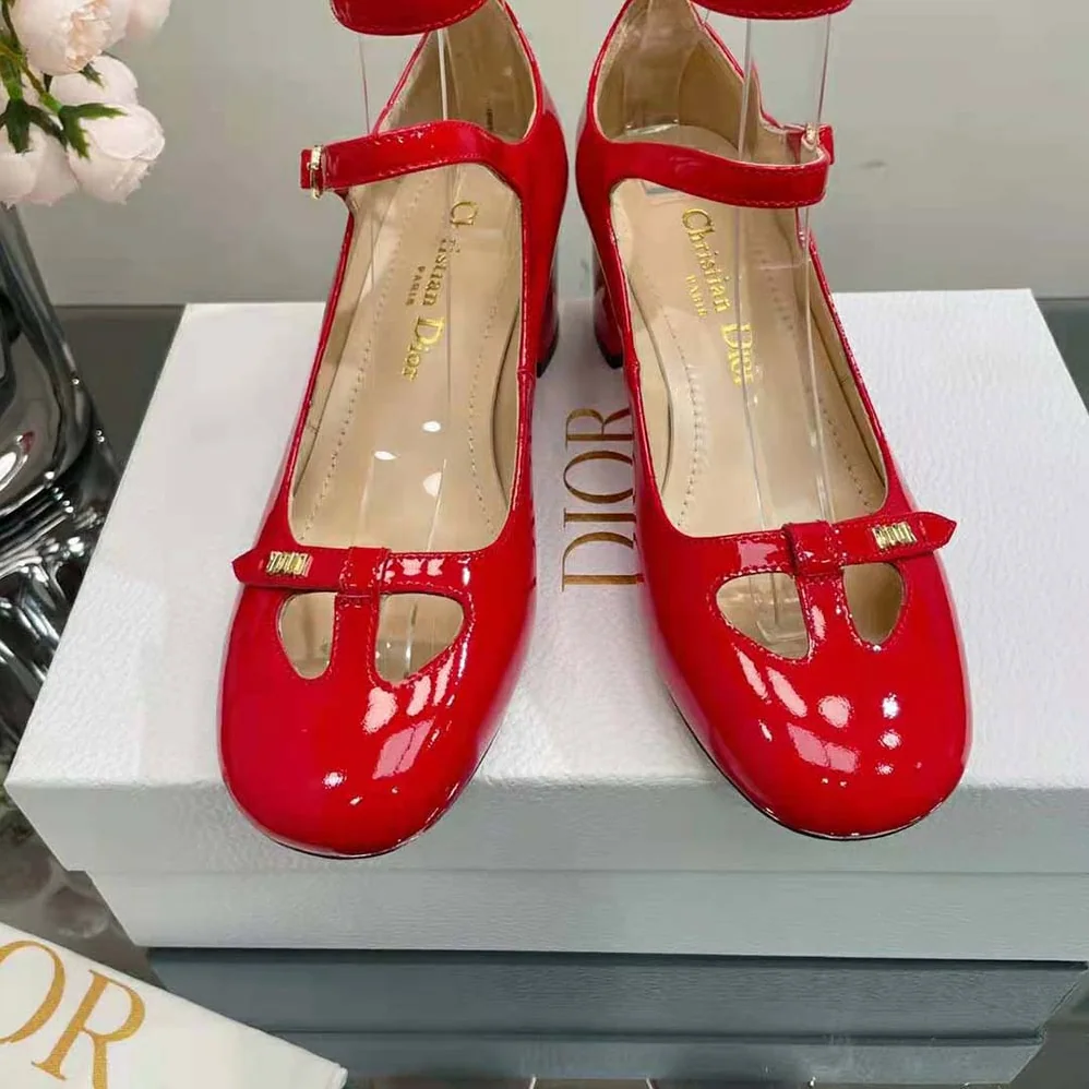 Dior Aime Dior Pump Red Patent Calfskin for Women Dior Aime Dior Pump Red Patent Calfskin for Women