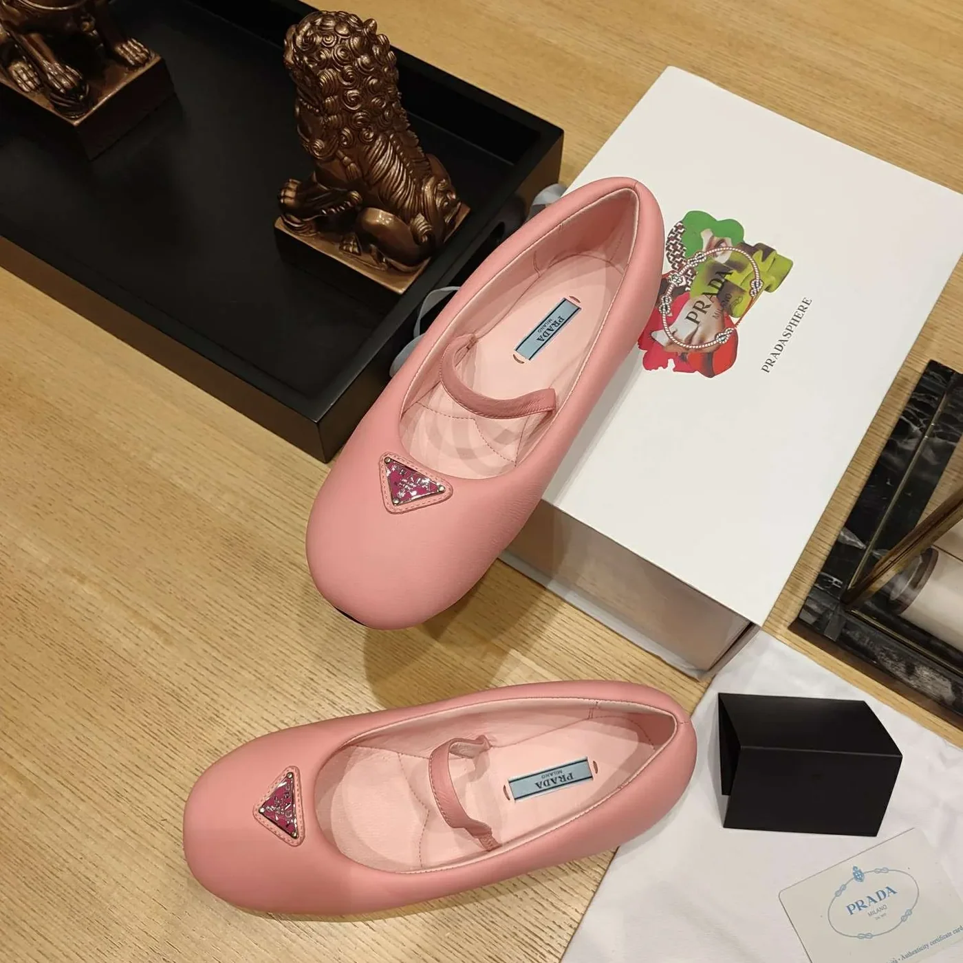 Prada Soft Padded Nappa Ballerinas Light Pink Prada Soft Padded Nappa Ballerinas Light Pink