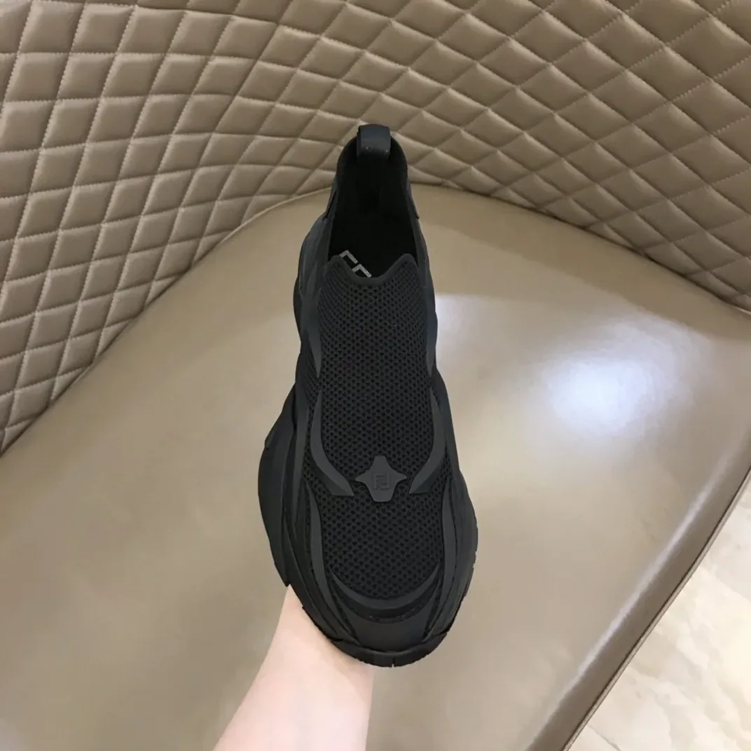 FD Fendi Flow Running Sneakers Black 7E1504AHI8F0ABB