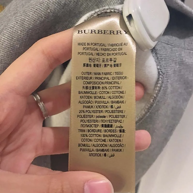 Burberry Embroidered Archive Logo Jersey Sweatshirt for Unisex in Silver