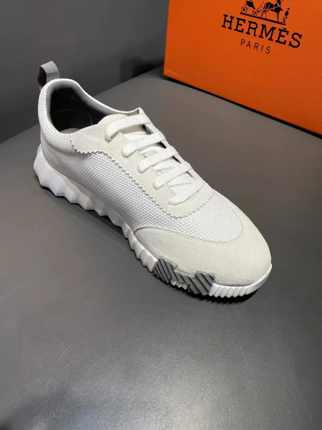 Hermes Bouncing Sneakers White