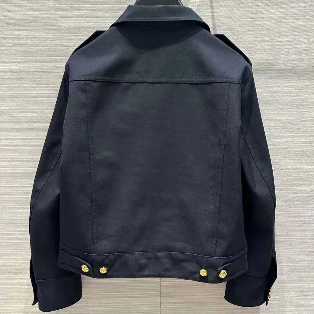 Celine Cropped Saharienne Jacket in Diagonal Wool for Women