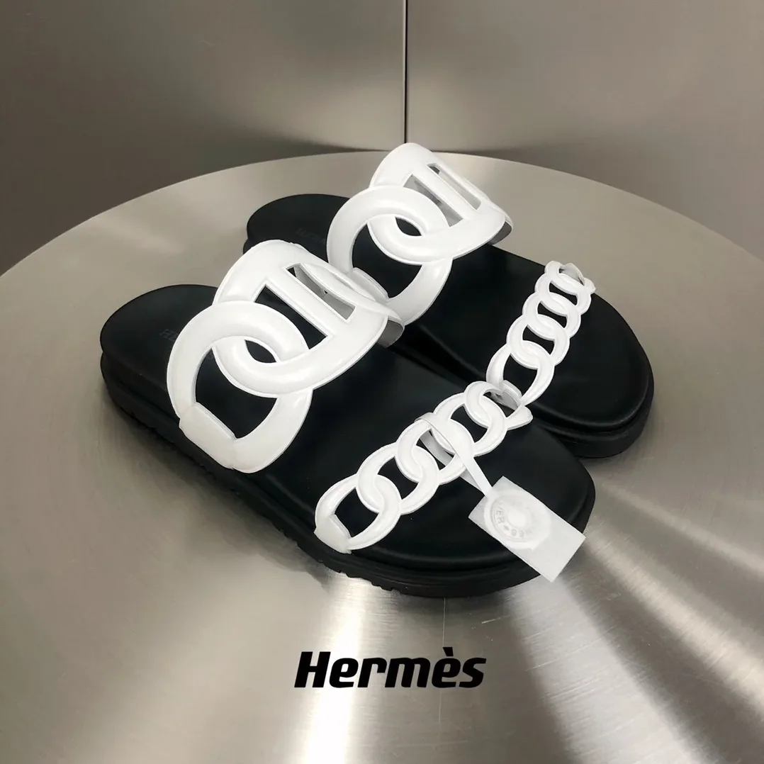 Hermes Extra Sandal White