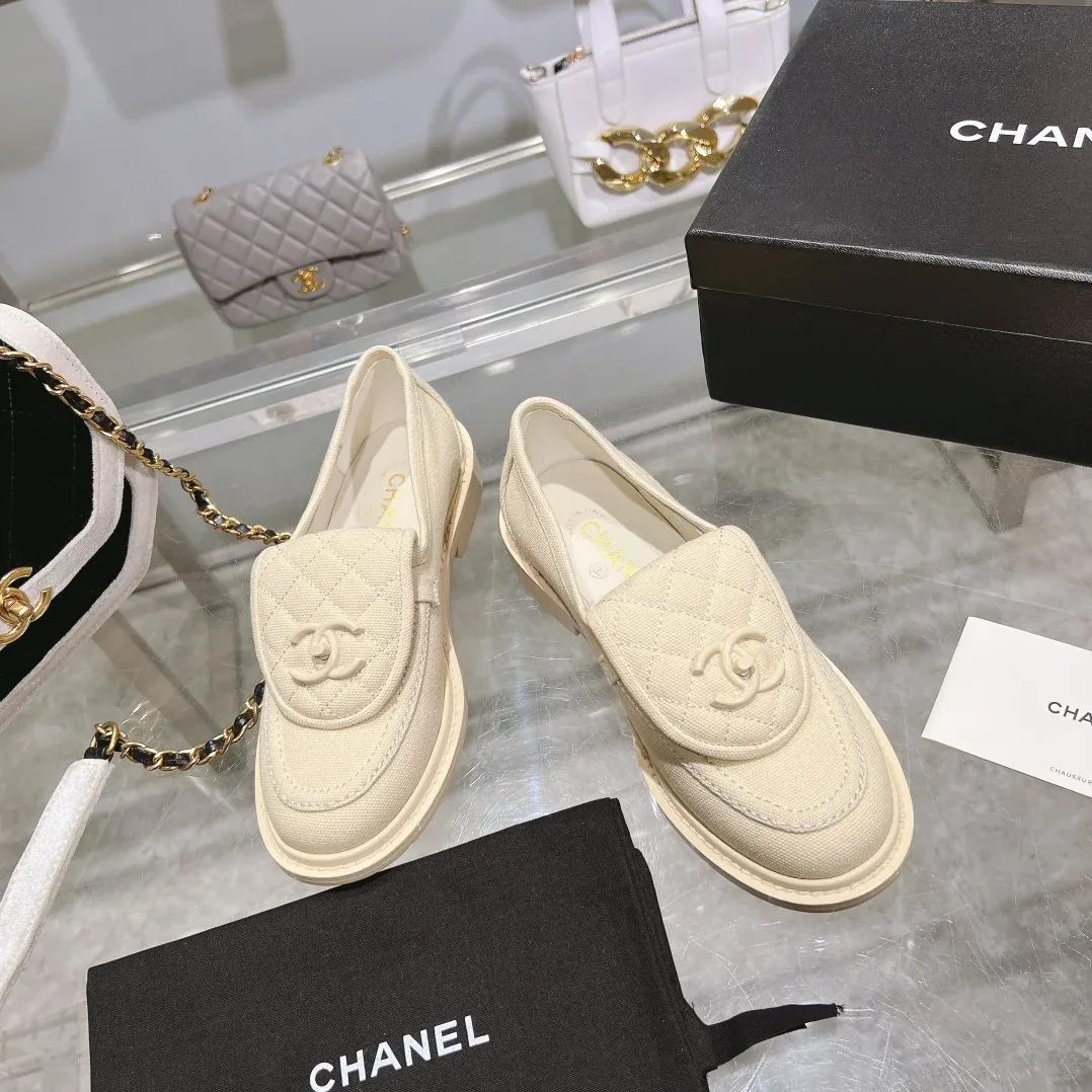 Chanel Moccasins White Chanel Moccasins White