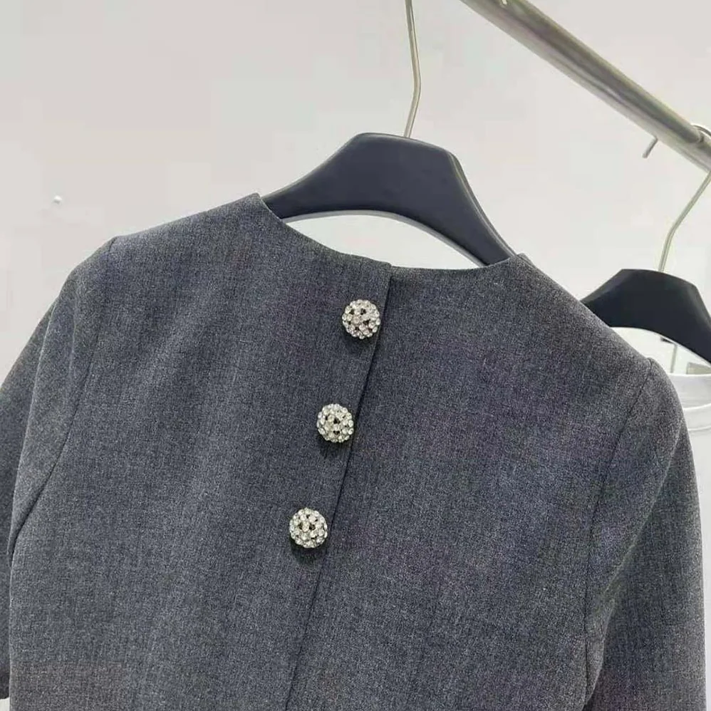 Prada Wool Mini-dress for Women in Gray Prada Wool Mini-dress for Women in Gray