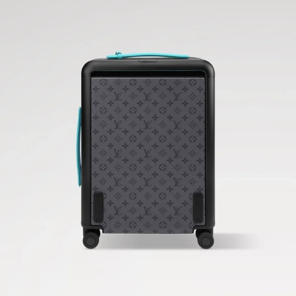 Louis Vuitton Horizon 55 Suitcase in Grey/ Turquoise Black Hardware Louis Vuitton Horizon 55 Suitcase in Grey/ Turquoise Black Hardware