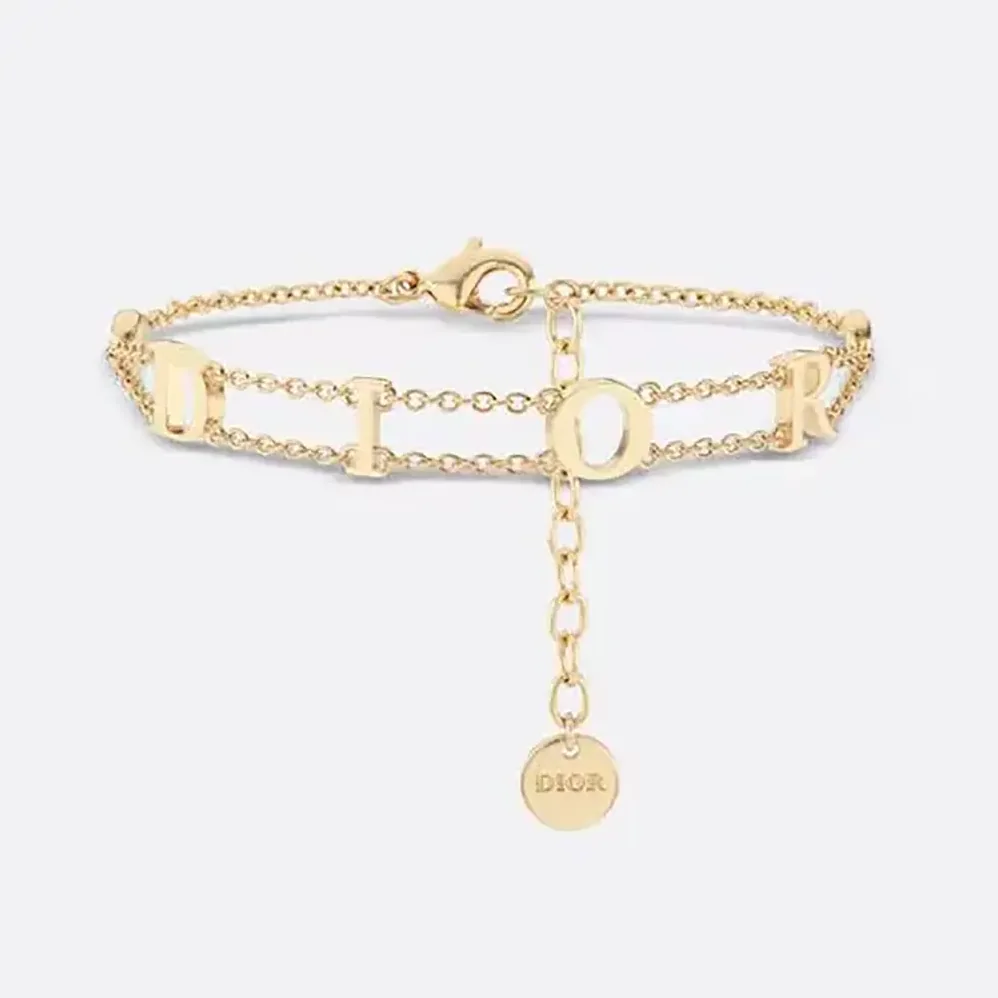 Dior Dio(r)evolution Bracelet Gold-Finish Metal and Silver for Women in Tone Crystals Dior Dio(r)evolution Bracelet Gold-Finish Metal and Silver for Women in Tone Crystals
