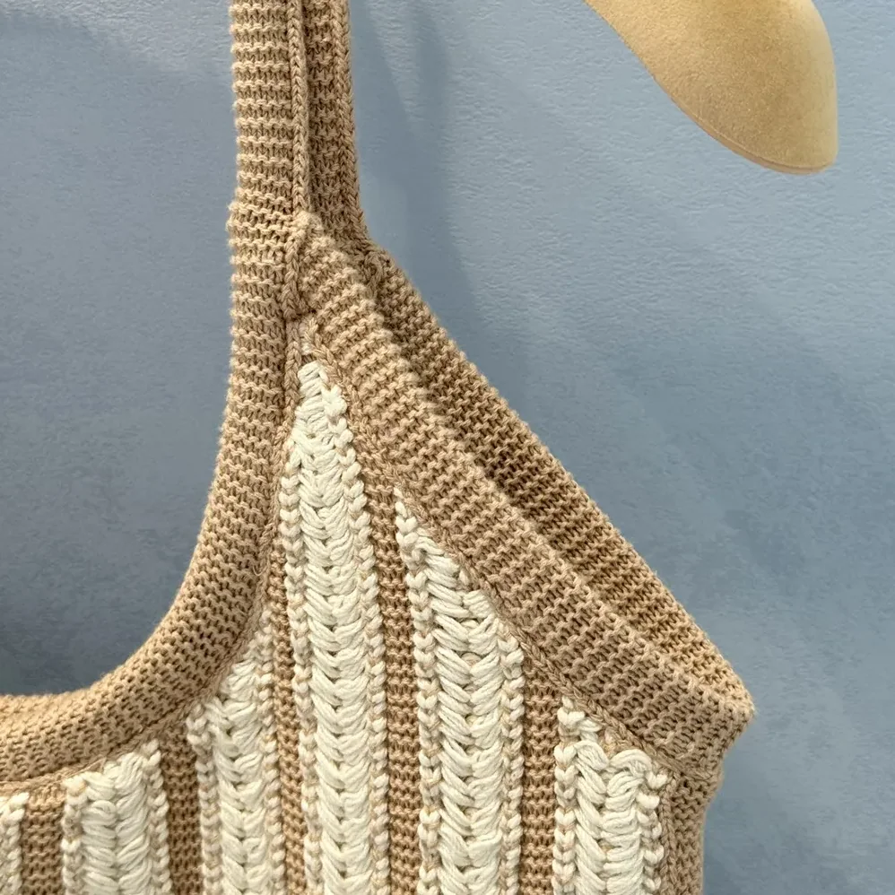 Miu Miu Ivy Crochet Bag for Women in Sand/Chalk Miu Miu Ivy Crochet Bag for Women in Sand/Chalk