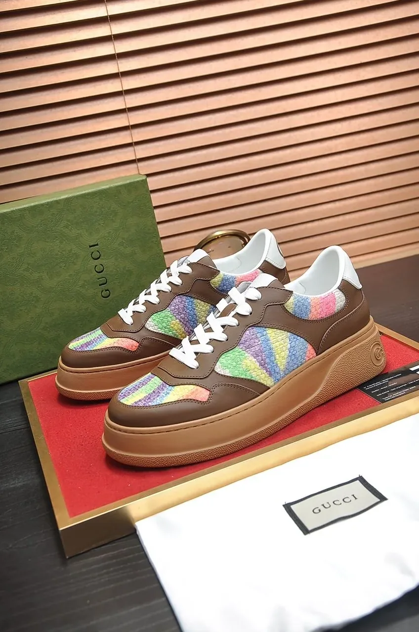 Gucci Sneaker With Pale Rainbow Brown for Men