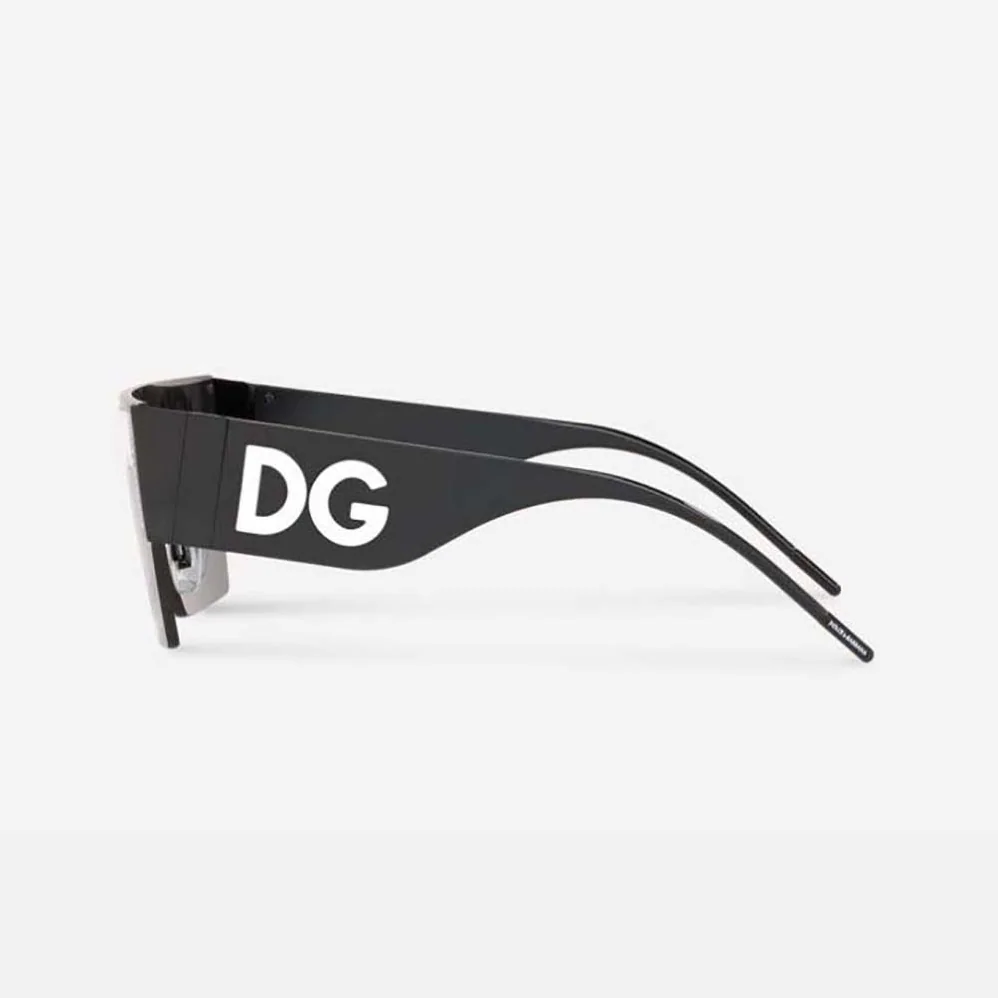 Dolce Gabbana D&G DG Logo Sunglasses for Women in Silver