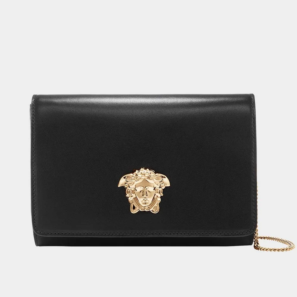 Versace Medusa Head Evening Clutch Bag for Women in Black