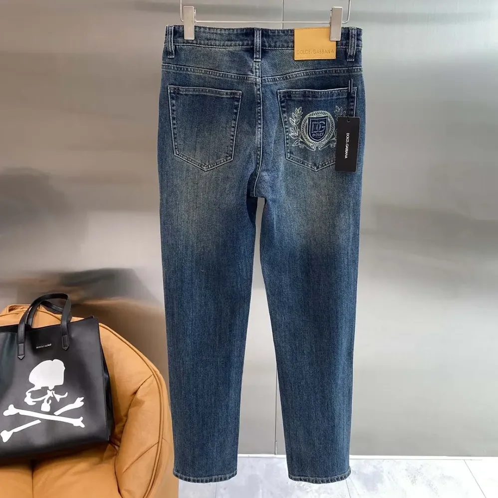 Dolce Gabbana D&G Light Blue Wash Loose Stretch Jeans-GYJDADG8 for Men Dolce Gabbana D&G Light Blue Wash Loose Stretch Jeans-GYJDADG8 for Men