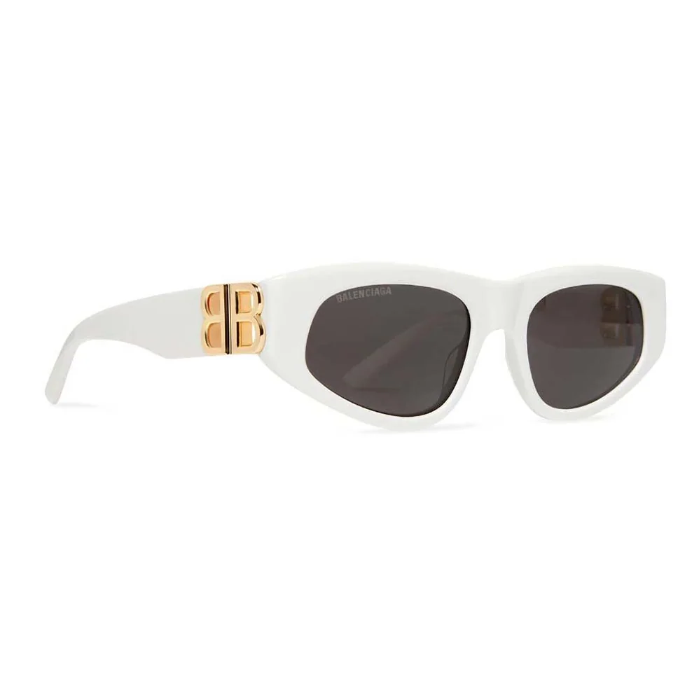 Balenciaga Dynasty D-Frame Sunglasses in White with Grey Lenses for Women Balenciaga Dynasty D-Frame Sunglasses in White with Grey Lenses for Women