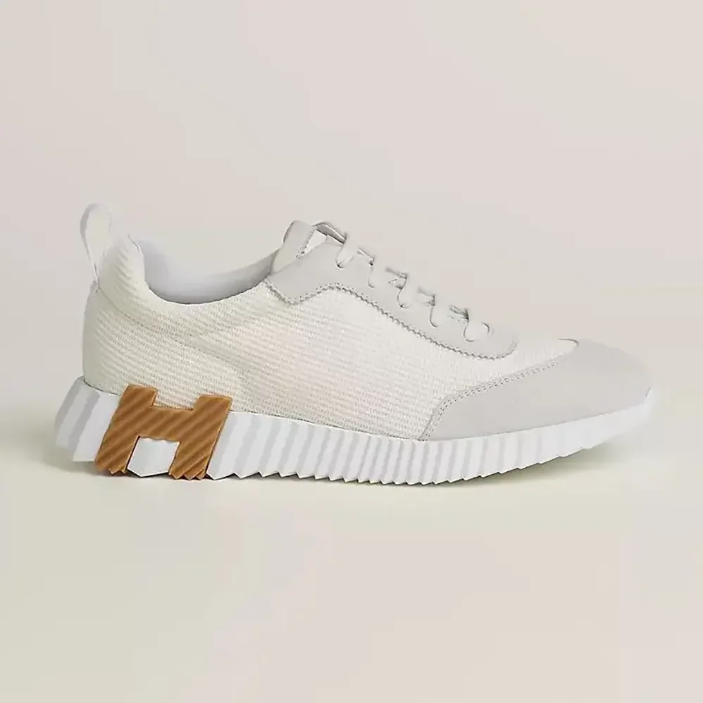 Hermes Bouncing Sneaker-White/Brown H241202Z for Unisex Hermes Bouncing Sneaker-White/Brown H241202Z for Unisex