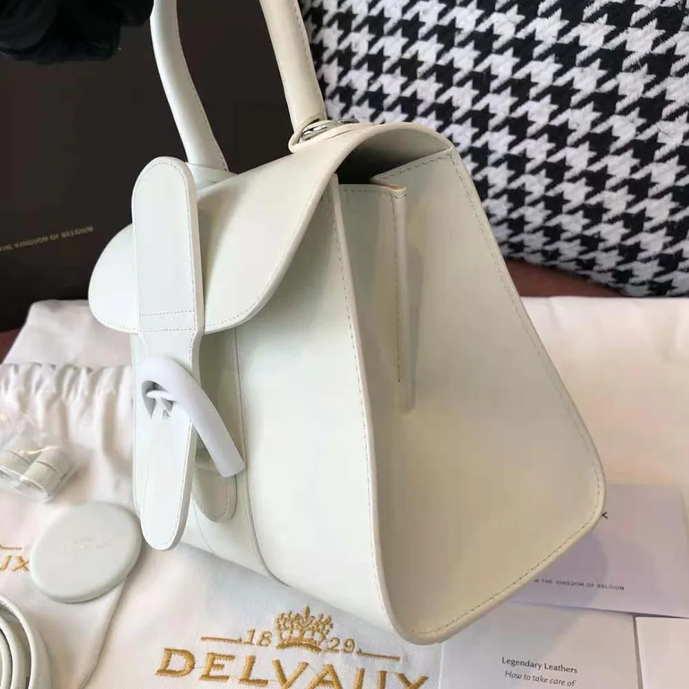 Delvaux Brillant Mini in Box Calf for Women in White Delvaux Brillant Mini in Box Calf for Women in White