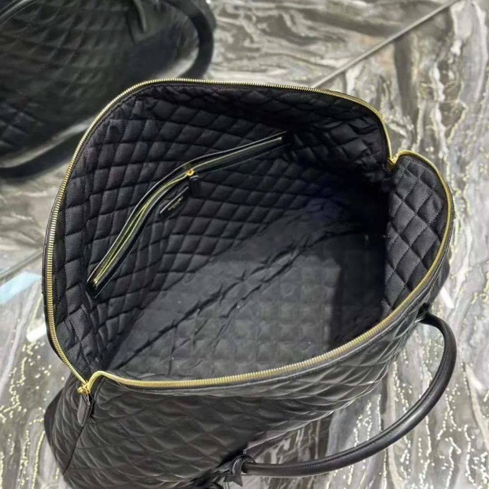 Saint Laurent YSL Es Giant Travel Bag in Quilted Leather for Women in Black Saint Laurent YSL Es Giant Travel Bag in Quilted Leather for Women in Black