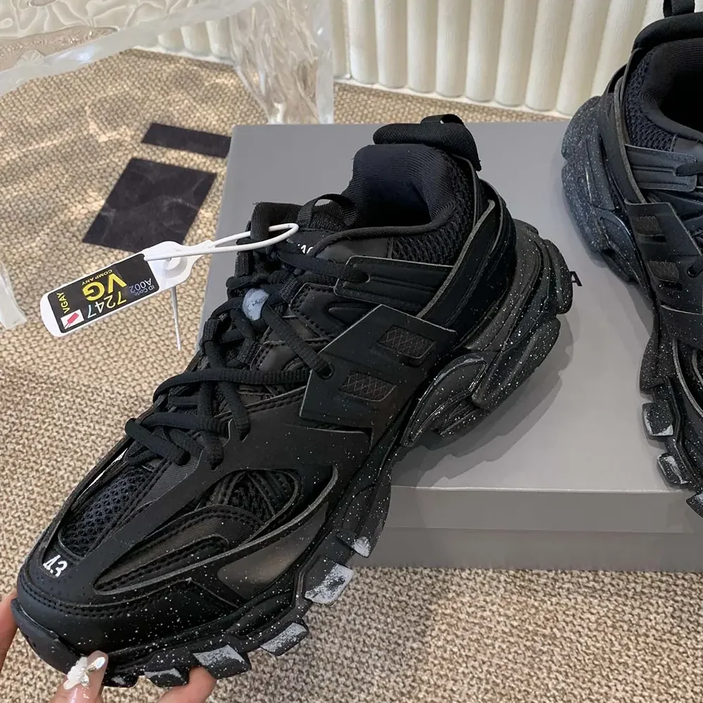 Balenciaga Track Signature Sneaker in Black and White for Unisex Balenciaga Track Signature Sneaker in Black and White for Unisex