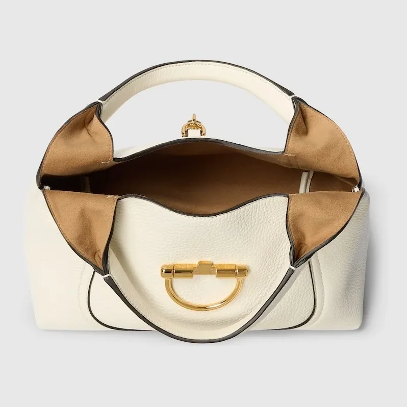 Gucci Softbit Medium Top Handle Bag White / Gucci Softbit Medium Top Handle Bag White /